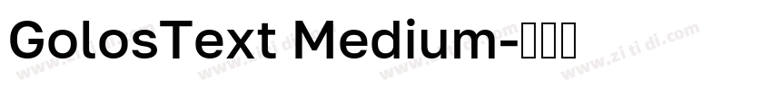 GolosText Medium字体转换